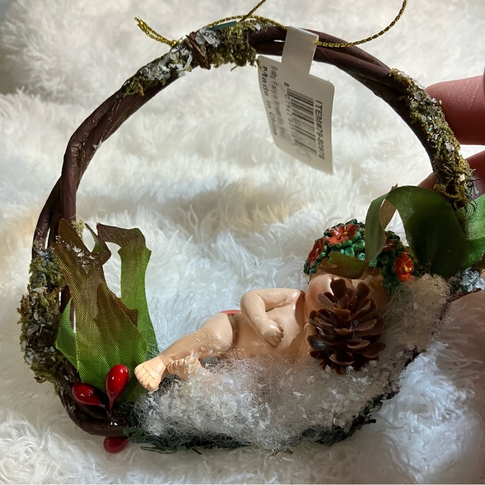 December Diamonds Baby Fairy Sleeping Christmas Ornament